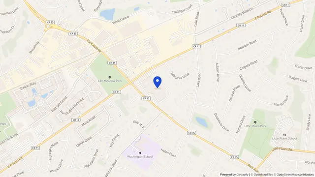 Map showing the location of Carillon Nursing and Rehab Center at 830 Park Avenue, Huntington, NY 11743, served by DachiPlus medical transportation.